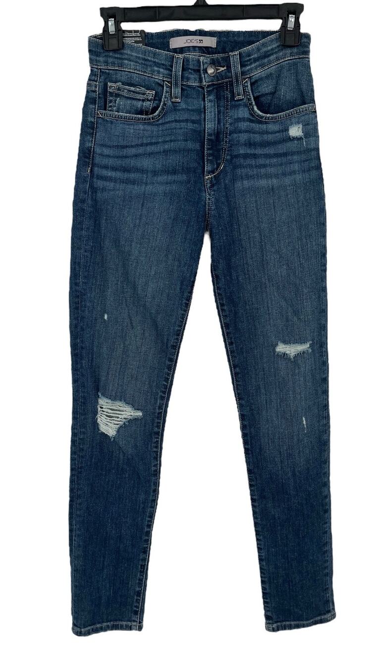 Joe's Jeans high rise skinny ankle blue denim size 25